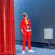 Дитячий підлітковий літній брючний костюм в червоному кольорі для хлопчика S-014-19 red фото 1