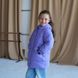 Дитяча подовжена зимова куртка в фіолетовому кольорі для дівчинки WJ-078-21 violet girl фото 6