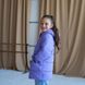 Дитяча подовжена зимова куртка в фіолетовому кольорі для дівчинки WJ-078-21 violet girl фото 3