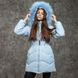 Пальто зимове підліткове для дівчаток W-0046-18 blue фото 1