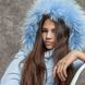 Пальто зимове підліткове для дівчаток W-0046-18 blue фото 6