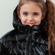 Демісезонна дитяча куртка для дівчинки в чорному кольорі 411193189 фото 2