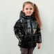 Демісезонна дитяча куртка для дівчинки в чорному кольорі 411193189 фото 4