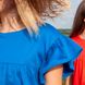 Дитяча, підліткова літня сукня для дівчаток у синьому кольорі D-002-21 blue фото 2