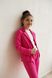 Дитячий,підлітковий літній брючний костюм в малиновому кольорі для дівчат S-019-22 malina фото 3