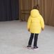 Дитяча подовжена зимова куртка в жовтому кольорі для дівчинки WJ-078-21 yellow girl фото 7
