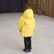 Дитяча подовжена зимова куртка в жовтому кольорі для дівчинки WJ-078-21 yellow girl фото 8