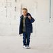 Дитяча подовжена зимова куртка в синьому кольорі для хлопчика WJ-078-21 blue boy фото 1