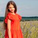 Дитяча, підліткова літня сукня для дівчинки у червоному кольорі D-003-21 red фото 1