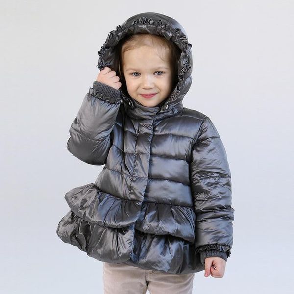 Однотонна демісезонна дитяча куртка сірого кольору AJ-001-17-gray фото