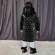 Дитяче, підліткове зимове стьобане пальто в чорному кольорі для дівчинки W-074-21 black girl фото 2
