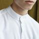 Підліткова сорочка з льону в білому кольорі для хлопчиків SH-002-21 white фото 4